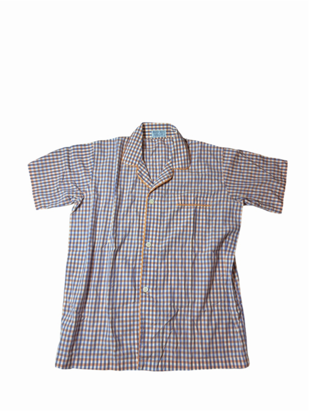 Hilditch & Key Men’s M Gingham Cotton Pajama Set Made England Luxury